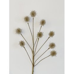 Dekorationsblomster gren med 9 champagne farvet blomster